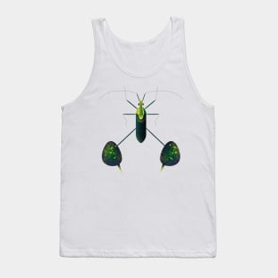 Cute green bug Tank Top